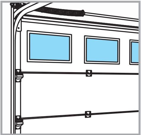 Porte de Garage Sectionnelle Double Paroi Rainurée 42/20 mm, Blanc 9016, H.  2 m x l. 2,37 m - Chrétien Matériaux